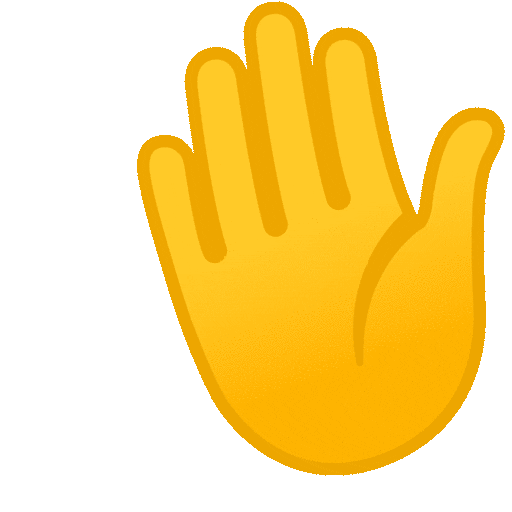 Icône main qui salue (emoji wave)